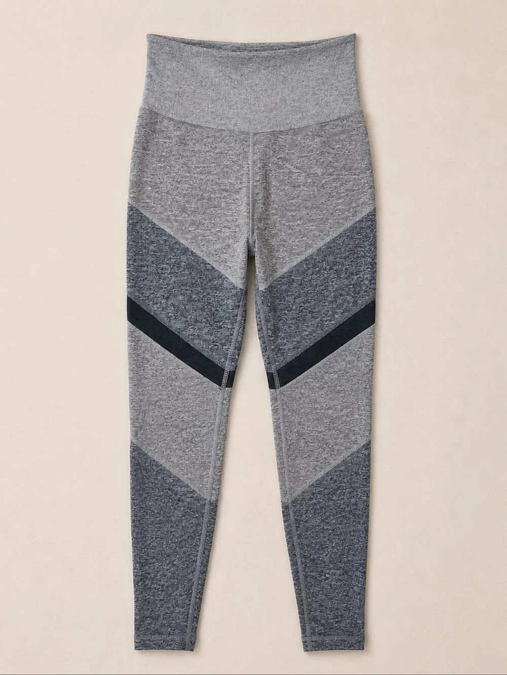 ALO Yoga Alosoft Sheila High-Waist Colorblock Leggings Grey XS Yoga Athleisure